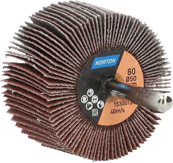 Produktbild Norton Clipper Fächerschleifer mit Schaft R207Plus 50 x 30 x 6 P 80