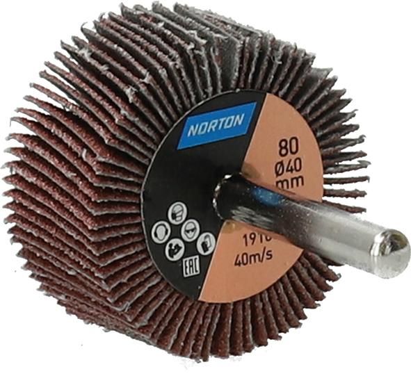 Produktbild Norton Clipper Fächerschleifer mit Schaft R207Plus 40 x 20 x 6 P 80