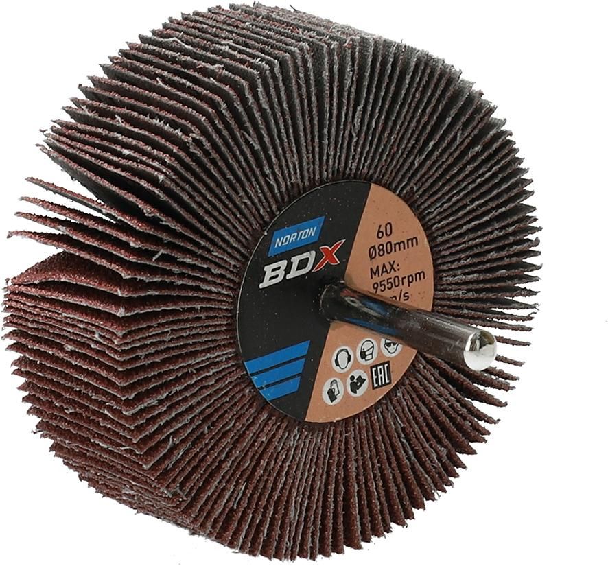 Produktbild Norton Clipper Fächerschleifer mit Schaft R207Plus 80 x 30 x 6 P 60