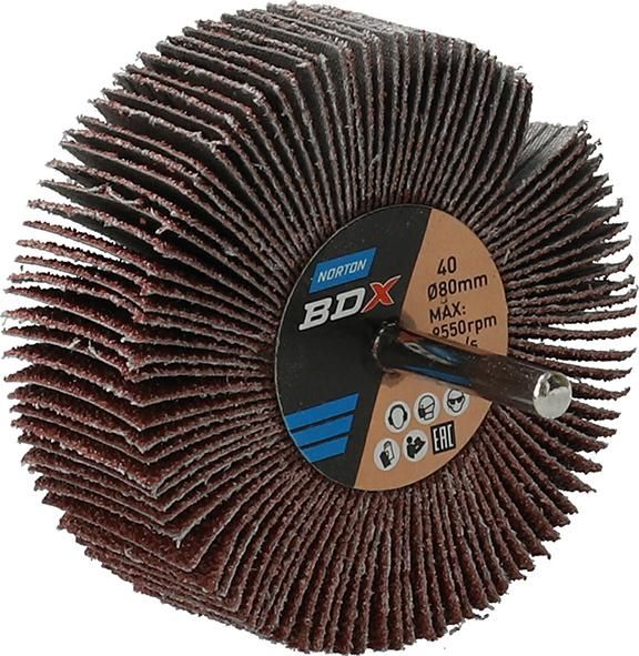 Produktbild Norton Clipper Fächerschleifer mit Schaft R207Plus 80 x 30 x 6 P 40