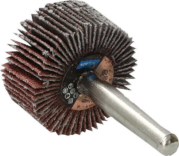 Produktbild Norton Clipper Fächerschleifer mit Schaft R207Plus 30 x 15 x 6 P 80