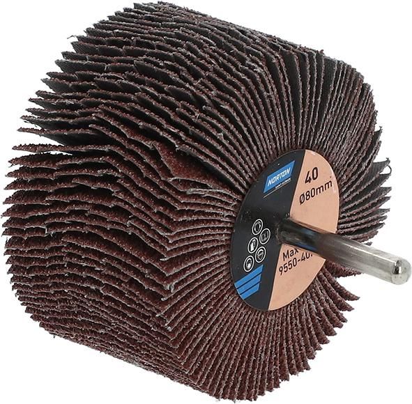 Produktbild Norton Clipper Fächerschleifer mit Schaft R207Plus 80 x 50 x 6 P40