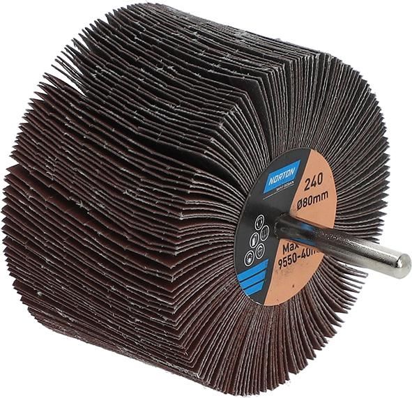 Produktbild Norton Clipper Fächerschleifer mit Schaft R207Plus 80 x 50 x 6 P 240