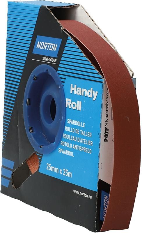 Produktbild Norton Clipper Schleifgewebe Sparrolle R222 25 mm x 25 Meter P 400
