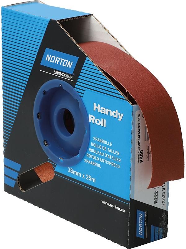 Produktbild Norton Clipper Schleifgewebe Sparrolle R222 38 mm x 25 Meter P 400