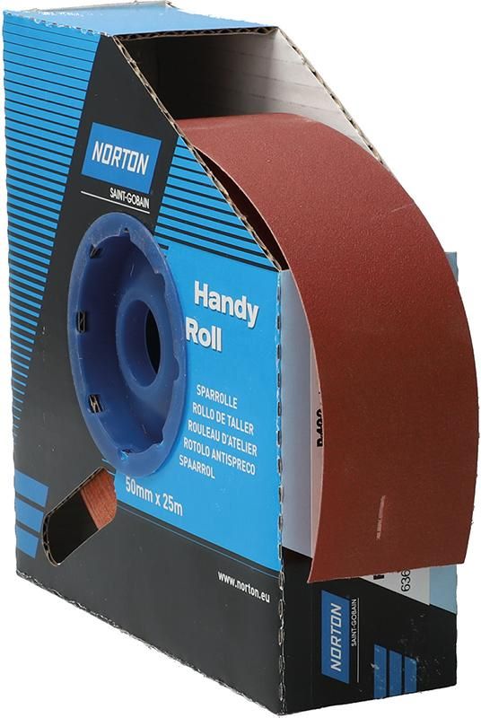 Produktbild Norton Clipper Schleifgewebe Sparrolle R222 50 mm x 25 Meter P 400