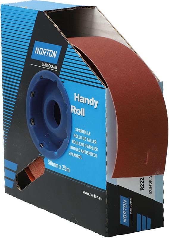 Produktbild Norton Clipper Schleifgewebe Sparrolle R222 50 mm x 25 Meter P 320