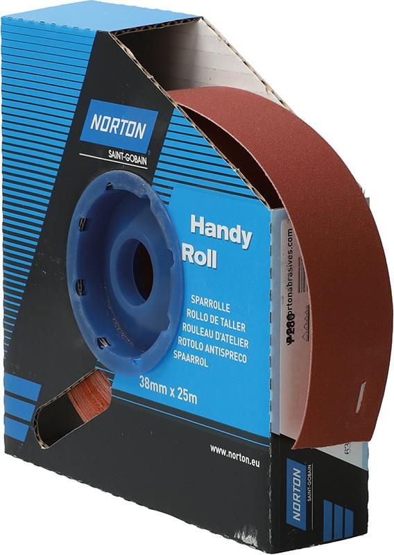 Produktbild Norton Clipper Schleifgewebe Sparrolle R222 38 mm x 25 Meter P 280