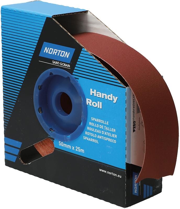 Produktbild Norton Clipper Schleifgewebe Sparrolle R222 50 mm x 25 Meter P 280