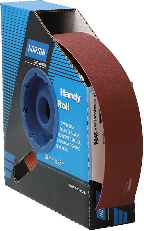Produktbild Norton Clipper Schleifgewebe Sparrolle R222 38 mm x 25 Meter P 240