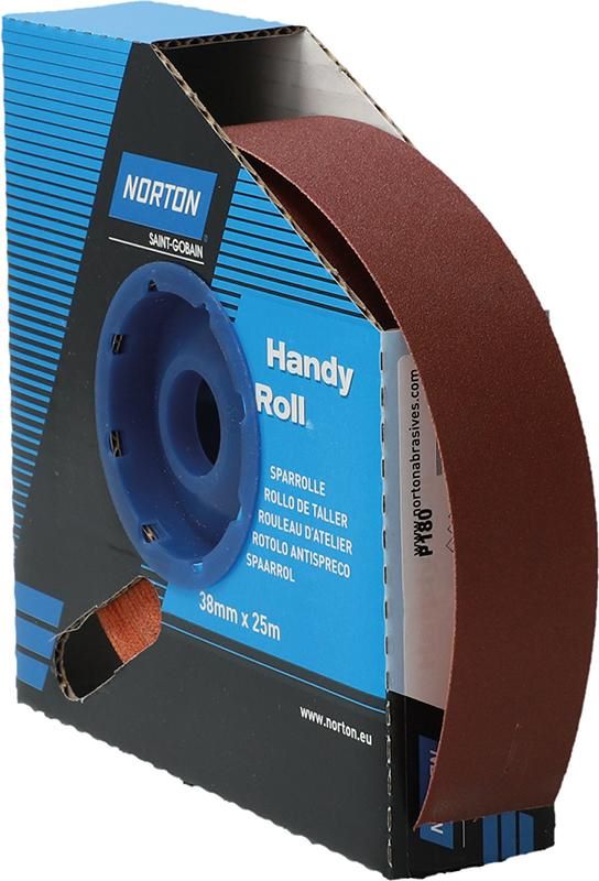 Produktbild Norton Clipper Schleifgewebe Sparrolle R222 38 mm x 25 Meter P 180