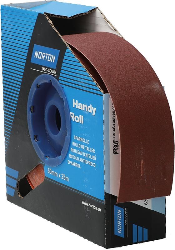 Produktbild Norton Clipper Schleifgewebe Sparrolle R222 50 mm x 25 Meter P 180