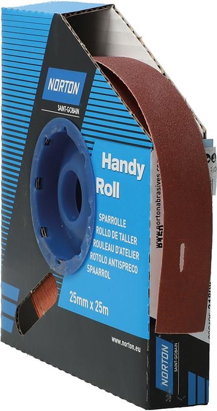 Produktbild Norton Clipper Schleifgewebe Sparrolle R222 25 mm x 25 Meter P 150