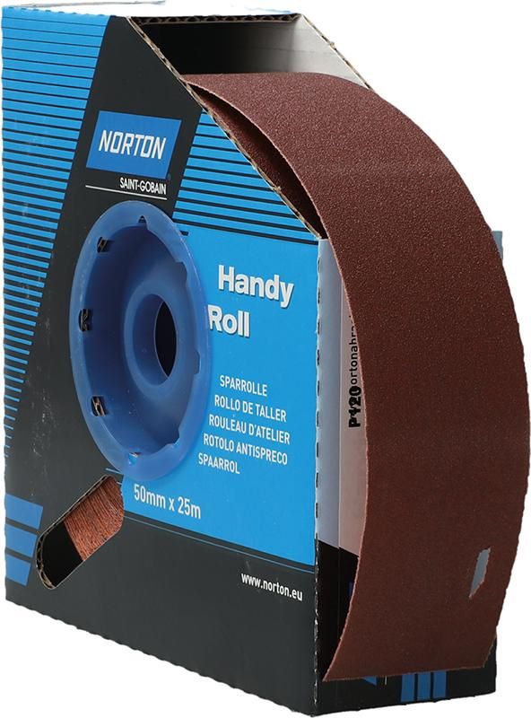 Produktbild Norton Clipper Schleifgewebe Sparrolle R222 50 mm x 25 Meter P 120