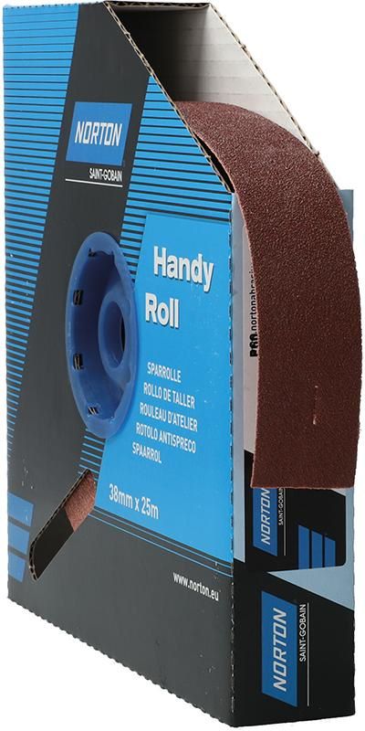 Produktbild Norton Clipper Schleifgewebe Sparrolle R222 38 mm x 25 Meter P 60