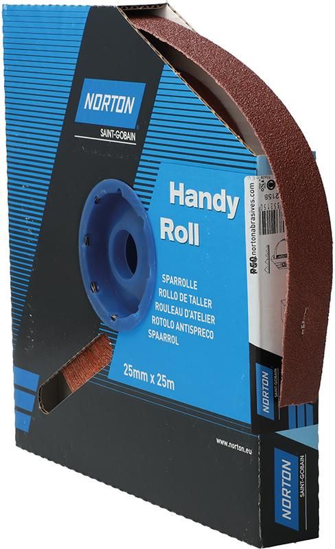 Produktbild Norton Clipper Schleifgewebe Sparrolle R222 25 mm x 25 Meter P 50