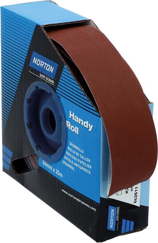 Produktbild Norton Clipper Schleifgewebe Sparrolle K20N 50 mm x 25 Meter P 180