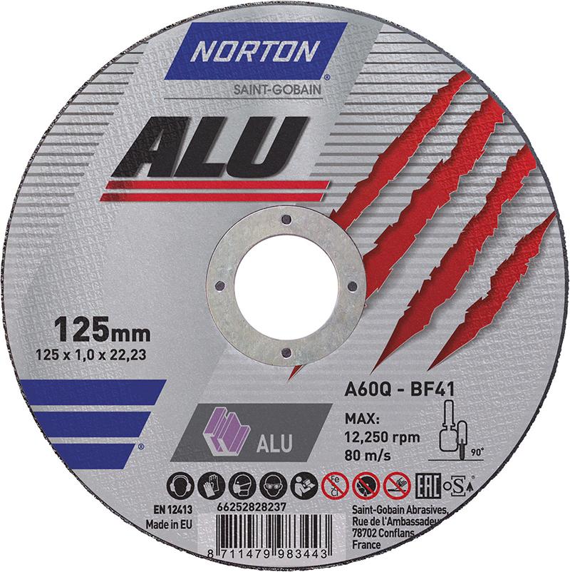 Produktbild Norton Clipper Trennscheibe Alu gerade 125x1,6 mm