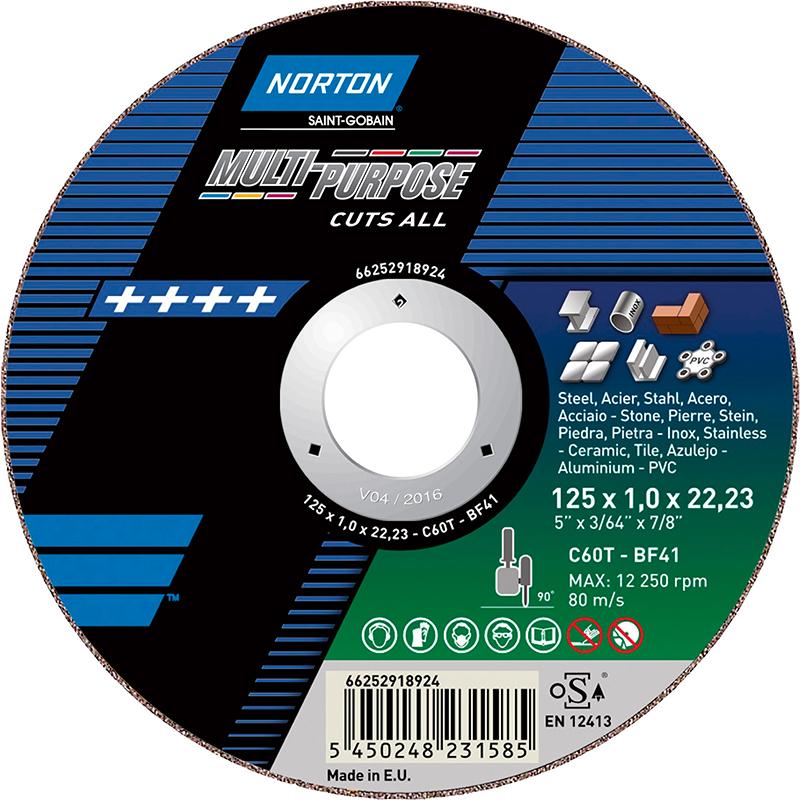 Produktbild Norton Clipper Trennscheibe Material gerade 125x1,0 mm