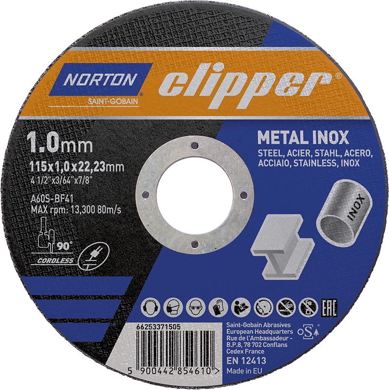 Produktbild Norton Clipper Trennscheibe Metall Inox A60S 115x1,0x22,23 mm