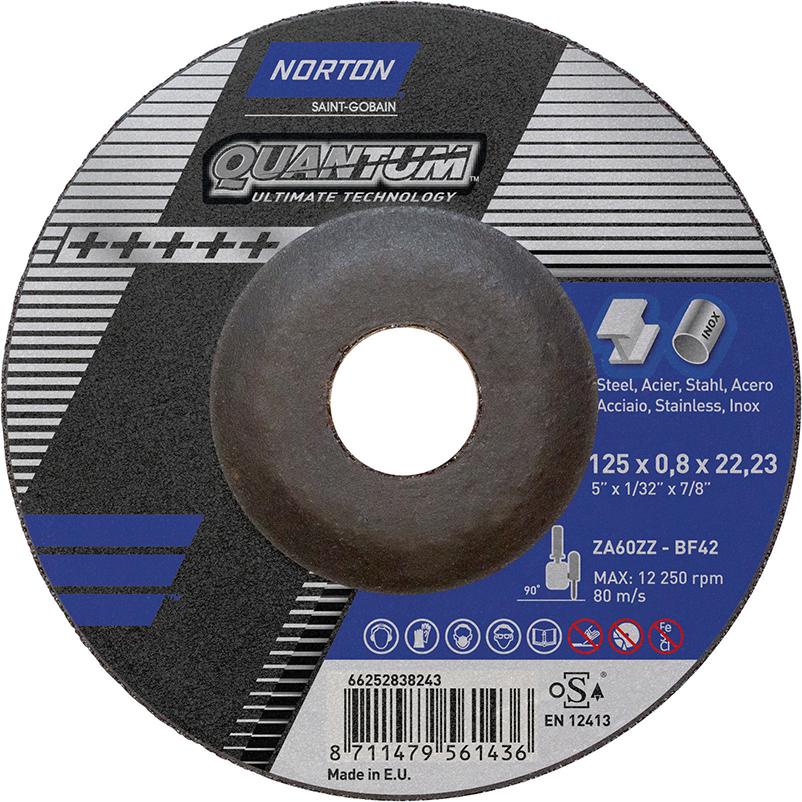 Produktbild Norton Clipper Trennscheibe Quantum gerade 125x1,3 mm