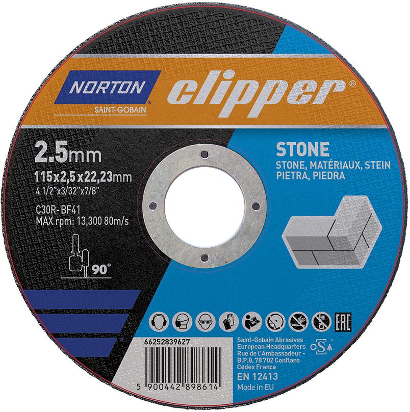 Produktbild Norton Clipper Trennscheibe Stein C30R 115x2.5x22.23 mm