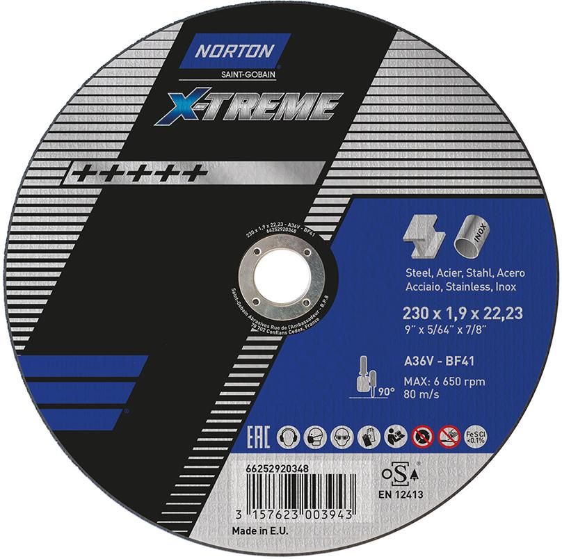 Produktbild Norton Clipper Schruppscheibe X-Treme 230 x 1,9 mm T41