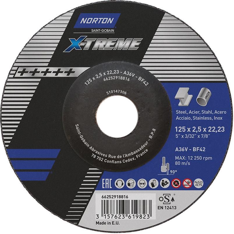 Produktbild Norton Clipper Schruppscheibe X-Treme 125 x 2,5 mm T42