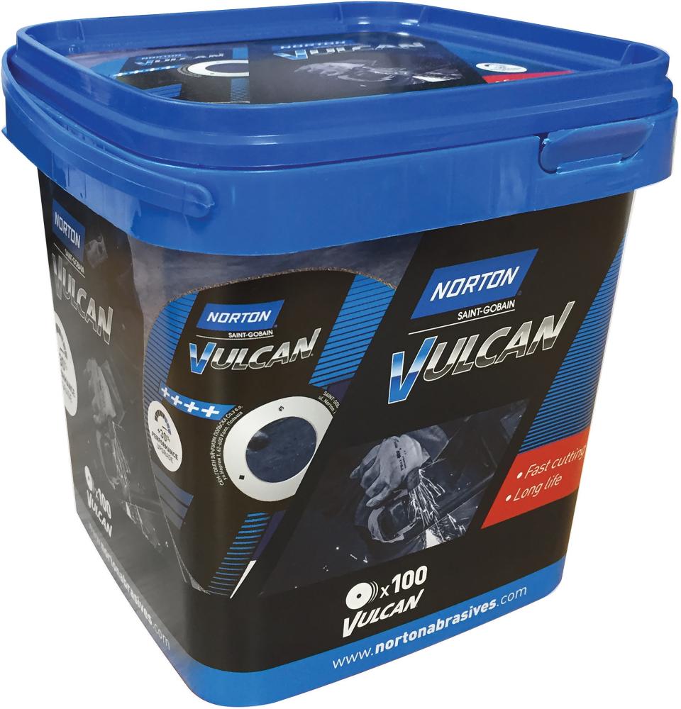 Produktbild Norton Clipper Trennscheibe Vulcan Inox 125 x 1 x 22,23 mm im Eimer