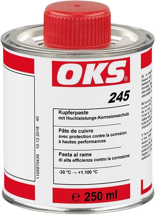 Produktbild OKS Kupferpaste 245 mit Hochleistungs Korrosionsschutz Pinseldose mit 250 g