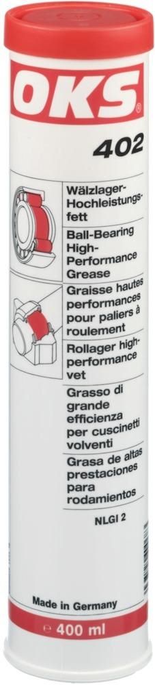 Produktbild OKS Wälzlager Hochleistungsfett 402 Kartusche mit 400 ml
