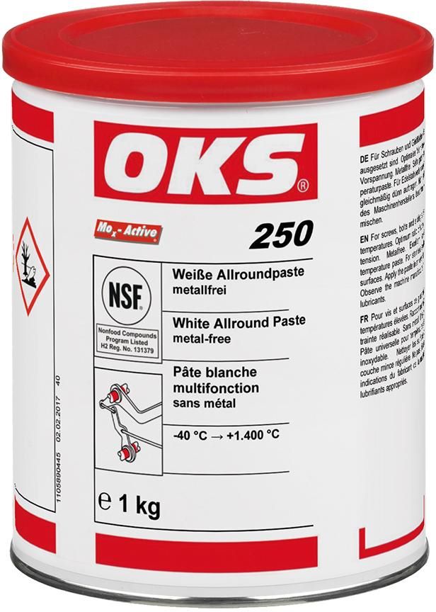 Produktbild OKS Allroundpaste 250 metallfrei weiß Dose mit 1 kg