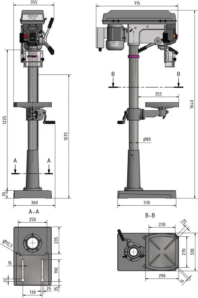 Produktbild Optidrill Tischbohrmaschine 230V D23Pro bild 2