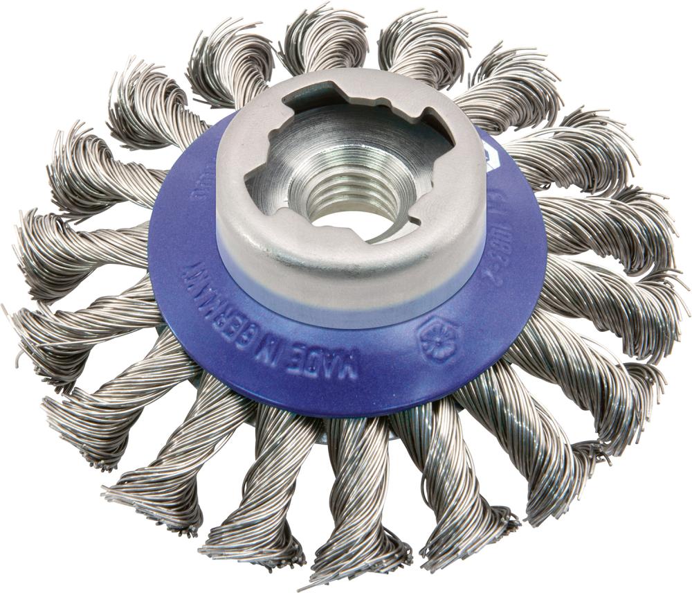 Produktbild Osborn Kegelbürste X-Lock Stahl 100x13 mm gezopft