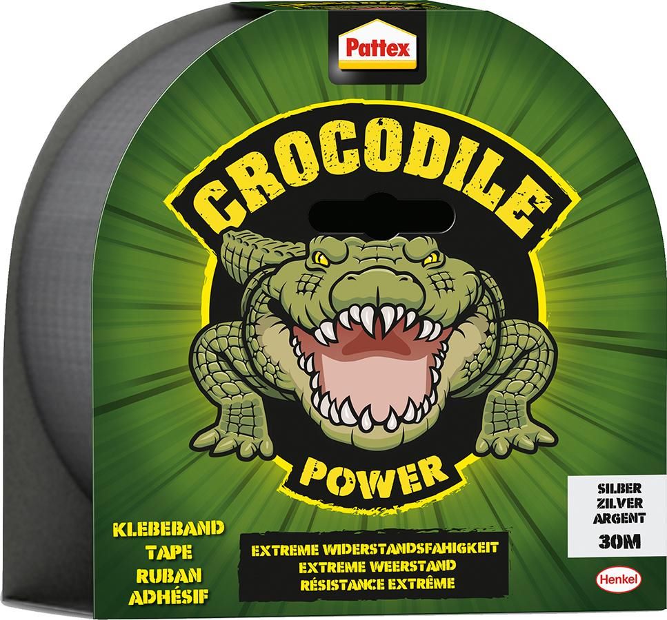Produktbild Pattex Klebeband Crocodile silber 48 mm Rolle mit 30 Meter