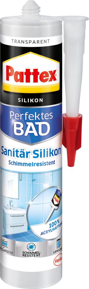 Produktbild Pattex Premium Silikon Dusche und Bad 300 ml silbergrau
