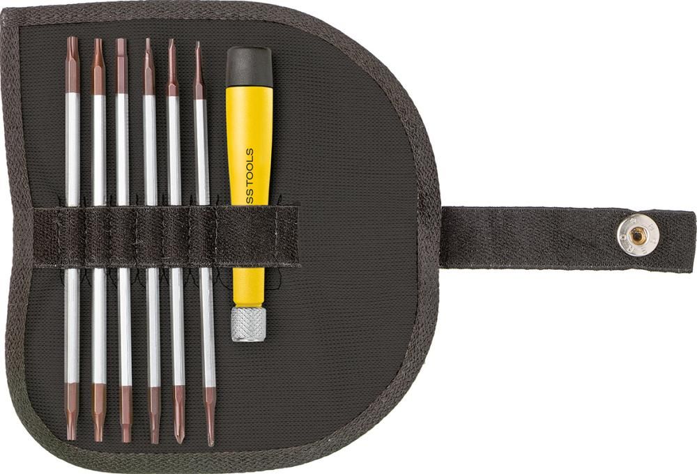 Produktbild PB Swiss Tools Elektronik Schraubendreher Satz ESD mit Wechselklingen 7 teilig
