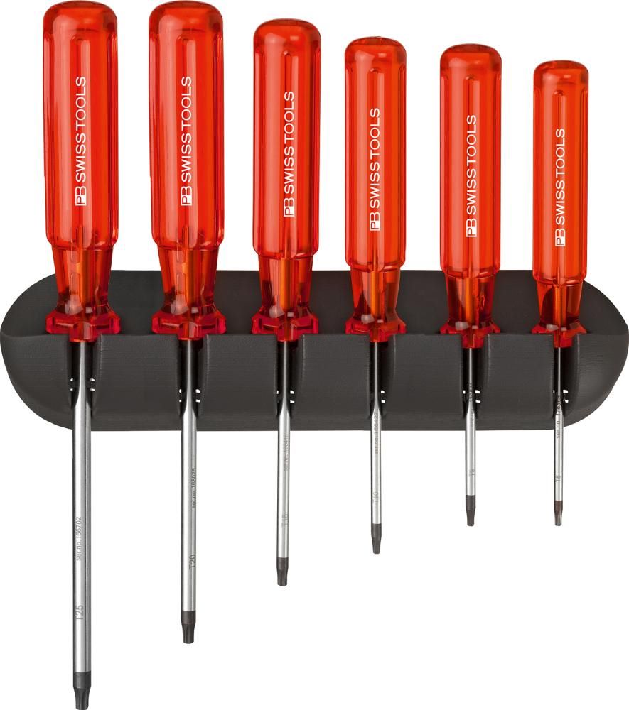 Produktbild PB Swiss Tools Schraubendreher Satz 6 teilig Torx im Wandhalter Classic