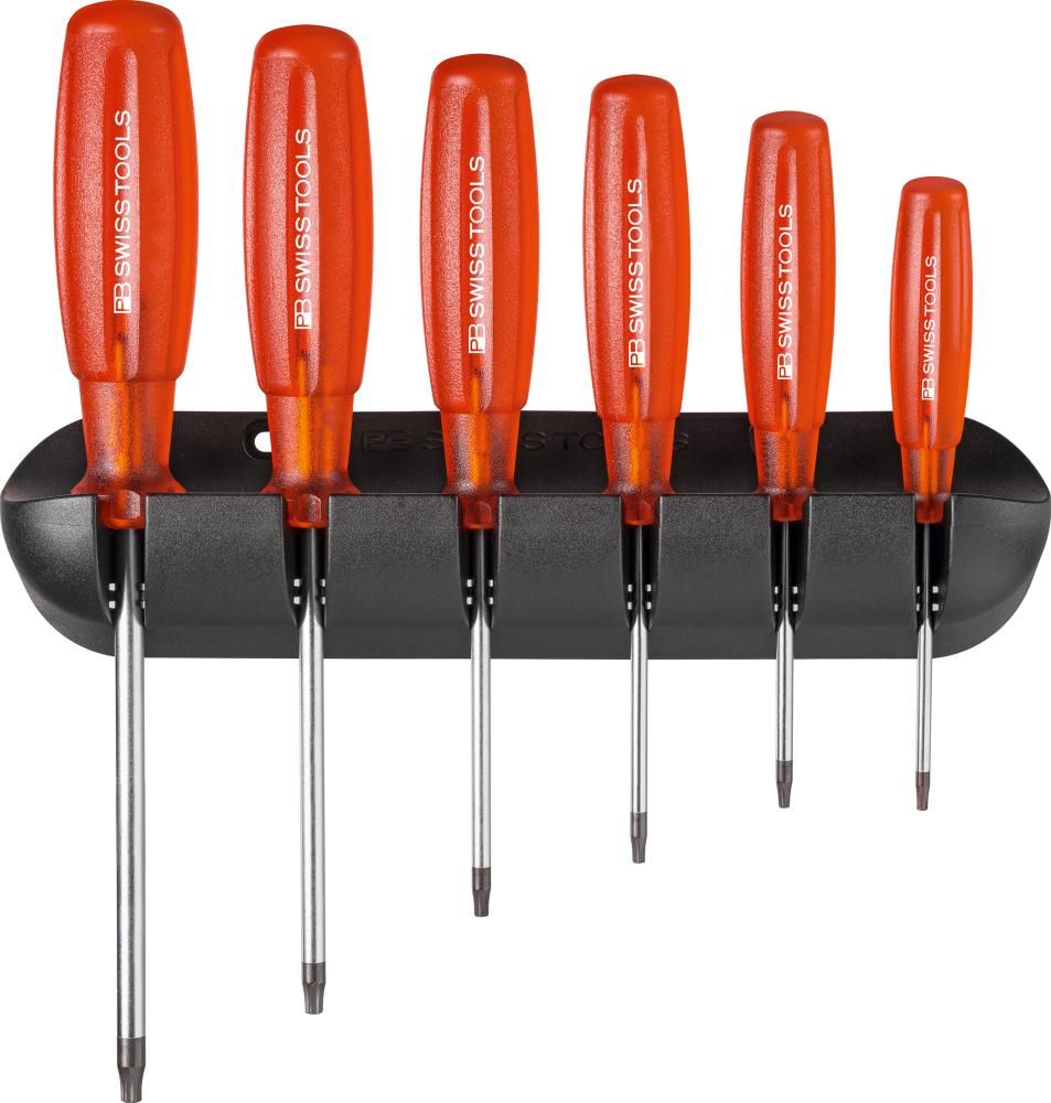 Produktbild PB Swiss Tools Schraubendreher Satz 6 teilig Torx im Wandhalter Multicraft