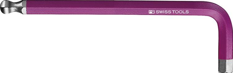 Produktbild PB Swiss Tools Winkelschraubendreher für 6-kant mit Kugelkopf mit Farbcodierung SW 8 mm