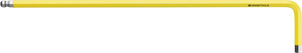 Produktbild PB Swiss Tools Winkelschraubendreher für 6-kant mit Kugelkopf mit Farbcodierung lang SW 3,0 mm