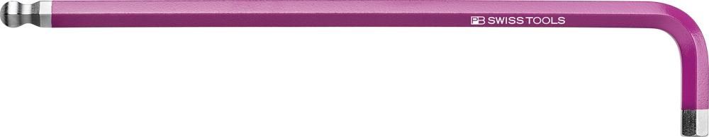 Produktbild PB Swiss Tools Winkelschraubendreher für 6-kant mit Kugelkopf mit Farbcodierung SW 8,0 mm lang