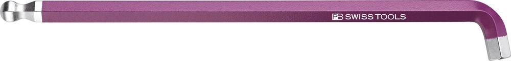 Produktbild PB Swiss Tools Winkelschraubendreher für 6-kant Kugelkopf und verkürztem Schenkel lang SW 8 mm