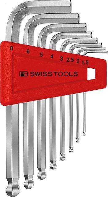 Produktbild PB Swiss Tools Winkelschraubendreher-Satz für 6-kant mit Kugelkopf 8-teilig