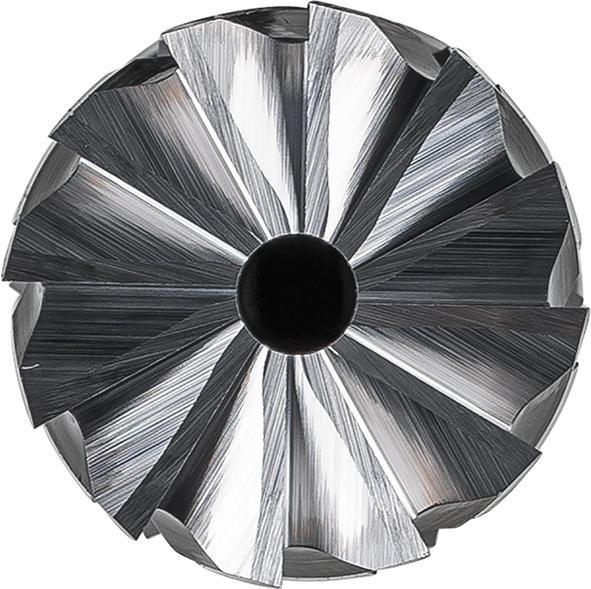 Produktbild Pferd Frässtift HM zylindrisch mit Stirnverzahnung ZYA-S 1020 STEEL 10 x 20 mm bild 2