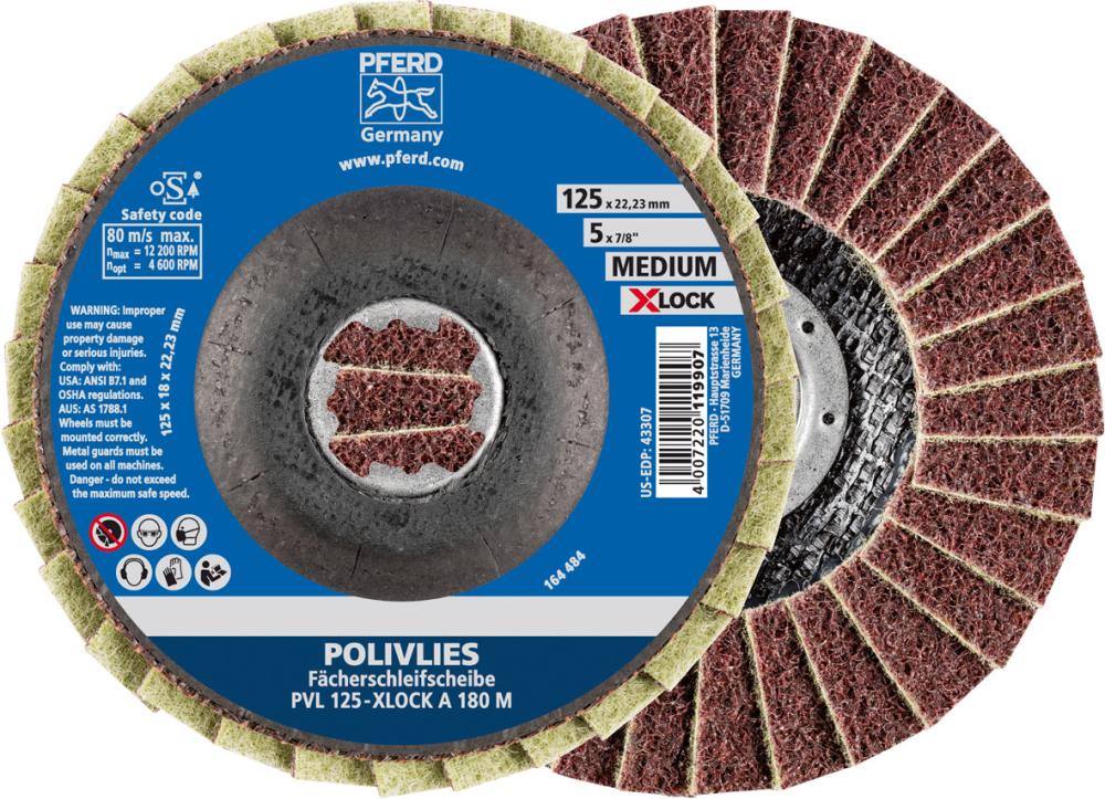 Produktbild Pferd Polivliesscheibe X-Lock PVL A 115 mm 100 grob