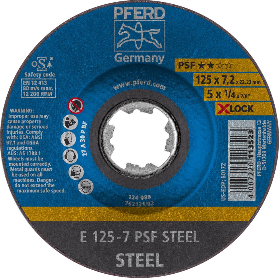 Produktbild Pferd Schruppscheibe PSF X-Lock Steel 115x7 mm