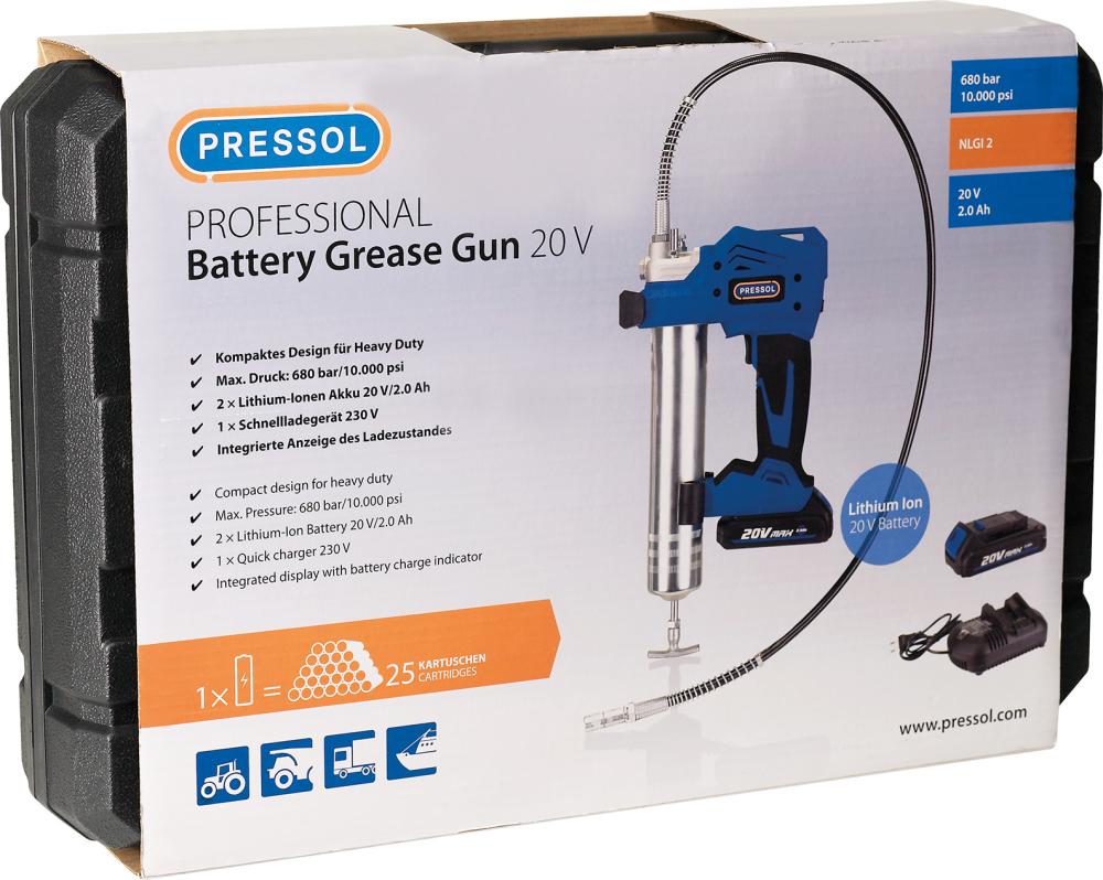 Produktbild Pressol Akku Fettpresse 20V 2Ah für Kartuschen 400g 500ccm bild 3