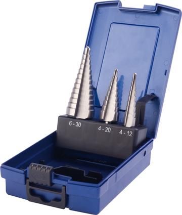 Produktbild PTG Universal Stufenbohrer Satz HSS 4 bis 30 mm