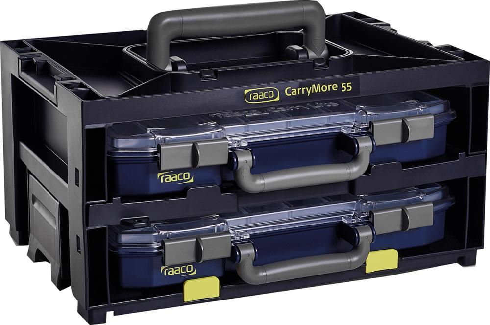 Produktbild Raaco Tragerahmen CarryMore 55x2 mit 2 CL 55 4x8-16 schwarz